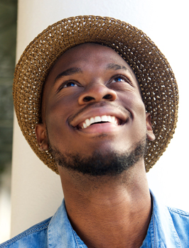 Smiling man happy about root canals in Fresno